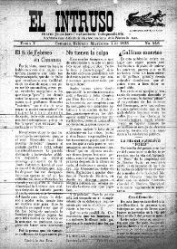 Portada:El intruso. Diario Joco-serio netamente independiente. Tomo V, núm. 446, miércoles 7 de febrero de 1923