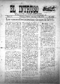 Portada:El intruso. Diario Joco-serio netamente independiente. Tomo V, núm. 450, domingo 11 de febrero de 1923