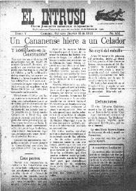 Portada:El intruso. Diario Joco-serio netamente independiente. Tomo V, núm. 453, jueves 15 de febrero de 1923