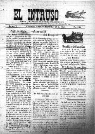 Portada:El intruso. Diario Joco-serio netamente independiente. Tomo V, núm. 564, miércoles 28 de febrero de 1923 [sic]