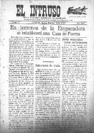 Portada:El intruso. Diario Joco-serio netamente independiente. Tomo V, núm. 569, martes 6 de marzo de 1923 [sic]