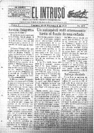 Portada:El intruso. Diario Joco-serio netamente independiente. Tomo V, núm. 495, miércoles 4 de abril de 1923