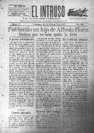 Portada:El intruso. Diario Joco-serio netamente independiente. Tomo V, núm. 498, sábado 7 de abril de 1923