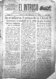 Portada:El intruso. Diario Joco-serio netamente independiente. Tomo VI, núm. 501, miércoles 11 de abril de 1923