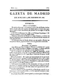 Portada:Gazeta de Madrid. 1808. Núm. 154, 14 de diciembre de 1808