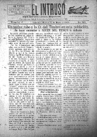 Portada:El intruso. Diario Joco-serio netamente independiente. Tomo VI, núm. 535, martes 22 de mayo de 1923