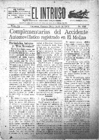 Portada:El intruso. Diario Joco-serio netamente independiente. Tomo VI, núm. 568, viernes 29 de junio de 1923