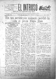 Portada:El intruso. Diario Joco-serio netamente independiente. Tomo VI, núm. 573, jueves 5 de julio de 1923