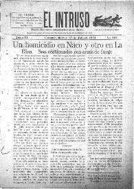 Portada:El intruso. Diario Joco-serio netamente independiente. Tomo VI, núm. 582, martes 17 de julio de 1923
