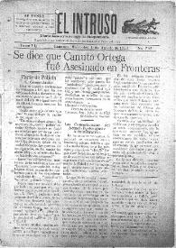 Portada:El intruso. Diario Joco-serio netamente independiente. Tomo VI, núm. 595, miércoles 1 de agosto de 1923