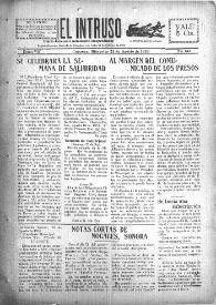 Portada:El intruso. Diario Joco-serio netamente independiente. Tomo VII, núm. 613, miércoles 22 de agosto de 1923