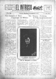 Portada:El intruso. Diario Joco-serio netamente independiente. Tomo VII, núm. 623, domingo 2 de septiembre de 1923