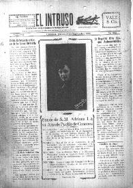 Portada:El intruso. Diario Joco-serio netamente independiente. Tomo VII, núm. 632, jueves 13 de septiembre de 1923
