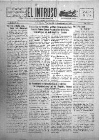 Portada:El intruso. Diario Joco-serio netamente independiente. Tomo VII, núm. 633, viernes 14 de septiembre de 1923
