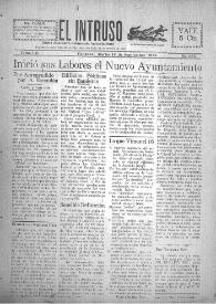 Portada:El intruso. Diario Joco-serio netamente independiente. Tomo VII, núm. 636, martes 18 de septiembre de 1923