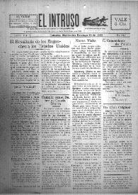 Portada:El intruso. Diario Joco-serio netamente independiente. Tomo VII, núm. 647, domingo 30 de septiembre de 1923