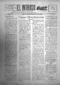 Portada:El intruso. Diario Joco-serio netamente independiente. Tomo VII, núm. 655, miércoles 10 de octubre de 1923