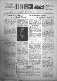 Portada:El intruso. Diario Joco-serio netamente independiente. Tomo VII, núm. 674, jueves 1 de noviembre de 1923