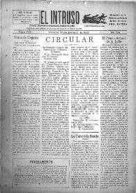 Portada:El intruso. Diario Joco-serio netamente independiente. Tomo VIII, núm. 725, jueves 3 de enero de 1924