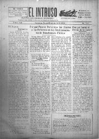 Portada:El intruso. Diario Joco-serio netamente independiente. Tomo VIII, núm. 728, domingo 6 de enero de 1924
