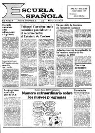 Escuela española. Año XLI, núm. 2565, 19 de febrero de 1981