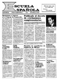 Escuela española. Año XLII, núm. 2609, 21 de enero de 1982