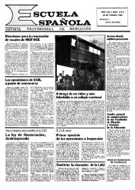 Escuela española. Año XLII, núm. 2614, 25 de febrero de 1982