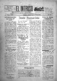 Portada:El intruso. Diario Joco-serio netamente independiente. Tomo VIII, núm. 749, jueves 31 de enero de 1924