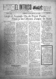 Portada:El intruso. Diario Joco-serio netamente independiente. Tomo VIII, núm. 755, jueves 7 de febrero de 1924
