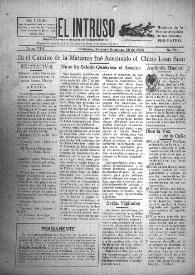 Portada:El intruso. Diario Joco-serio netamente independiente. Tomo VIII, núm. 758, domingo 10 de febrero de 1924