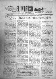 Portada:El intruso. Diario Joco-serio netamente independiente. Tomo VIII, núm. 760, miércoles 13 de febrero de 1924