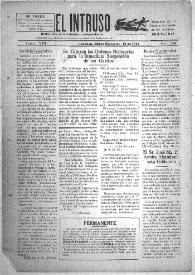 Portada:El intruso. Diario Joco-serio netamente independiente. Tomo VIII, núm. 784, miércoles 12 de marzo de 1924
