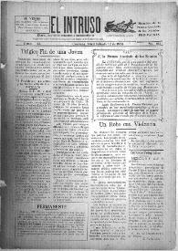 Portada:El intruso. Diario Joco-serio netamente independiente. Tomo IX, núm. 811, sábado 12 de abril de 1924