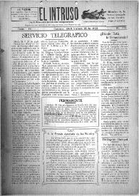 Portada:El intruso. Diario Joco-serio netamente independiente. Tomo IX, núm. 821, viernes 25 de abril de 1924