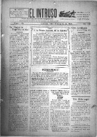 Portada:El intruso. Diario Joco-serio netamente independiente. Tomo IX, núm. 823, domingo 27 de abril de 1924