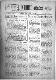 Portada:El intruso. Diario Joco-serio netamente independiente. Tomo IX, núm. 831, jueves 8 de mayo de 1924