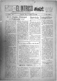 Portada:El intruso. Diario Joco-serio netamente independiente. Tomo IX, núm. 832, viernes 9 de mayo de 1924