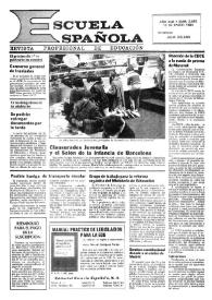 Escuela española. Año XLIII, núm. 2655, 13 de enero de 1983