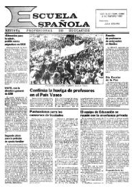 Escuela española. Año XLIII, núm. 2658, 3 de febrero de 1983