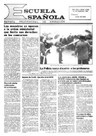 Escuela española. Año XLIII, núm. 2659, 10 de febrero de 1983