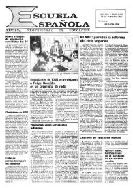 Escuela española. Año XLIII, núm. 2661, 24 de febrero de 1983