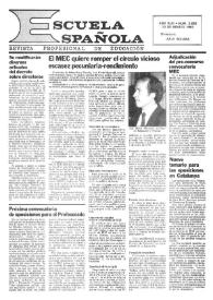 Portada:Escuela española. Año XLIII, núm. 2663, 10 de marzo de 1983