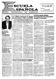 Portada:Escuela española. Año XLIII, núm. 2690, 13 de octubre de 1983
