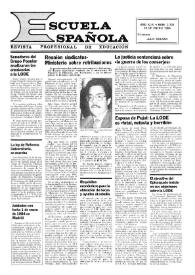 Escuela española. Año XLIV, núm. 2703, 19 de enero de 1984