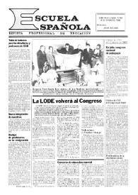 Escuela española. Año XLIV, núm. 2706, 9 de febrero de 1984
