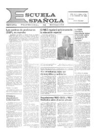 Escuela española. Año XLV, núm. 2755, 14 de febrero de 1985