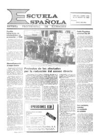 Portada:Escuela española. Año XLV, núm. 2761, 28 de marzo de 1985