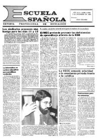 Portada:Escuela española. Año XLV, núm. 2794, 5 de diciembre de 1985