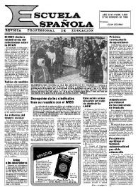 Escuela española. Año XLVI, núm. 2805, 27 de febrero de 1986