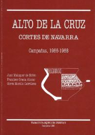 Portada:Trabajos de arqueología navarra. Núm. 9. Alto de la Cruz. Cortes de Navarra, 1990
